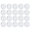 20Pcs Transparent Glass Cabochons GGLA-FH0001-05-1