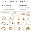 Brass Links Connectors KK-BC0006-52G-8
