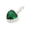 Brass Micro Pave Cubic Zirconia Pendants KK-H204-01S-06-2
