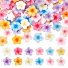 96Pcs 12 Colors Transparent Resin Cabochons CRES-ME0001-03-1