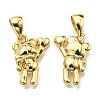 Rack Plating Brass Pendants KK-D026-17G-1