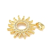Brass Micro Pave Cubic Zirconia Pendants X-KK-F914-02A-G-2