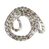 Electroplate Glass Beads Strands GLAA-Q101-02A-HP03-2