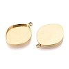 304 Stainless Steel Pendant Cabochon Component STAS-Q113-18D-G-2