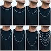 Anti-Tarnish Rhodium Plated 925 Sterling Silver Thin Dainty Link Chain Necklace for Women Men JN1096B-06-5