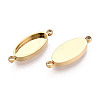 304 Stainless Steel Connector Cabochon Settings STAS-N115-34G-2