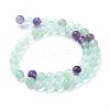 Natural Fluorite Beads Strands G-T055-6mm-22-2