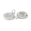 Brass Cubic Zirconia Pendants ZIRC-C022-41P-2