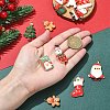 15Pcs 15 Styles Christmas Theme Opaque Resin Pendants RESI-YW0001-90-4
