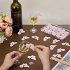 50Pcs Acrylic Wine Glass Charms AJEW-FG0005-09-3
