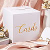 1 Set Square Printed Cardboard Boxes for Wedding Cards CBOX-SP0001-01B-3