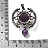 Natural Amethyst Pendants GG-CBA7610-03AS-09-3
