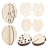 24Pcs 2 Styles Unfinished Wood Strawbeery Ornaments WOOD-SC0002-26-7