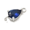 Brass Pave Cubic Zirconia Connector Charms KK-Z120-31P-04-2