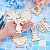 Wooden Cutouts Ornaments WOOD-TA0002-39-14