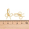 Bowknot Brass Leverback Earrings EJEW-A150-04A-G-5
