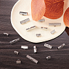 145Pcs 6 Styles Iron Ribbon Crimp Ends IFIN-CJ0001-49-4