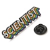 Rainbow SCIENTIST Alloy Enamel Pins Brooches JEWB-U009-05-3