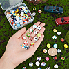 100pcs Glass Cabochons GGLA-PH0001-16-6