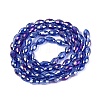 Electroplate Transparent Glass Beads Strands GL-N002-01A-A14-2