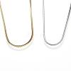 304 Stainless Steel Snake Chain Necklaces NJEW-D285-36-1