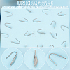 100Pcs 316 Surgical Stainless Steel Earring Hooks STAS-UN0058-61-4