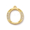 Rack Plating Brass Micro Pave Cubic Zirconia Pendant KK-H449-76G-16-1