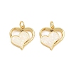 Brass & Synthetic Opal Pendants RE-CBA56CE-09G-02-1