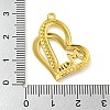 Ion Plating(IP) Real 18K Gold Plated 304 Stainless Steel Rhinestone Pendants STAS-P341-10G-02-3