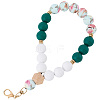 1Pc Silicone & Wood Pendant Decorations HJEW-BM0001-61F-7