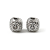 Brass Clear Cubic Zirconia Beads KK-D106-09P-1