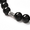 Natural Lava Rock Oil Diffuser Yoga Menditation Beads Stretch Bracelet for Men Women Girls Jewelry BJEW-JB06721-6