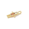 Brass Micro Pave Cubic Zirconia Pendants ZIRC-I356-17G-A05-2