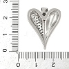 Brass Micro Pave Clear Cubic Zirconia Pendants KK-S392-02P-3