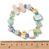 Bohemia Style Shell & Glass Beads Stretch Bracelets for Women LS-BJEW-S178-01A-3