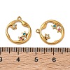 304 Stainless Steel with Rhinestone Pendants SA-CBA49D2-05G-3