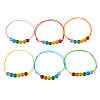6Pcs Glass Beads Bracelets BJEW-TAC0038-2