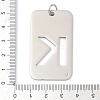 304 Stainless Steel Pendants STAS-M115-01P-K-3