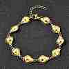 304 Stainless Steel Ladybug Link Bracelets for Women BJEW-K226-15A-G-2