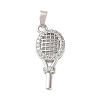 Brass Micro Pave Clear Cubic Zirconia Pendants CU-CBA2554-01P-1