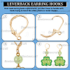 100Pcs Brass Leverback Earring Findings KK-BBC0024-38G-5