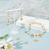 8Pcs 4 Style Brass Micro Pave Clear Cubic Zirconia Charms ZIRC-AR0001-16-5