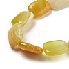 Natural Yellow Agate Beads Strands G-K392-B01-13x18mm-4
