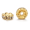 Iron Rhinestone Spacer Beads RB-A008-8MM-G-1