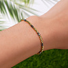 Bohemian Style Brass Beads Stretch Bracelets WT3202-4