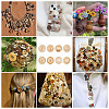 200Pcs 8 Styles Wood Buttons BUTT-TA0001-34-9