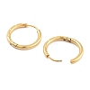 Ion Plating(IP) 304 Stainless Steel Textured Huggie Hoop Earrings for Women EJEW-C096-37G-2