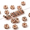 Brass Rhinestone Spacer Beads X-RB-A014-L4mm-01RG-NF-1