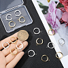 16Pcs 2 Colors 201 Stainless Steel Huggie Hoop Earrings Findings STAS-BBC0008-39C-3