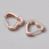 Brass Hoop Earrings EJEW-WH0023-13RG-2